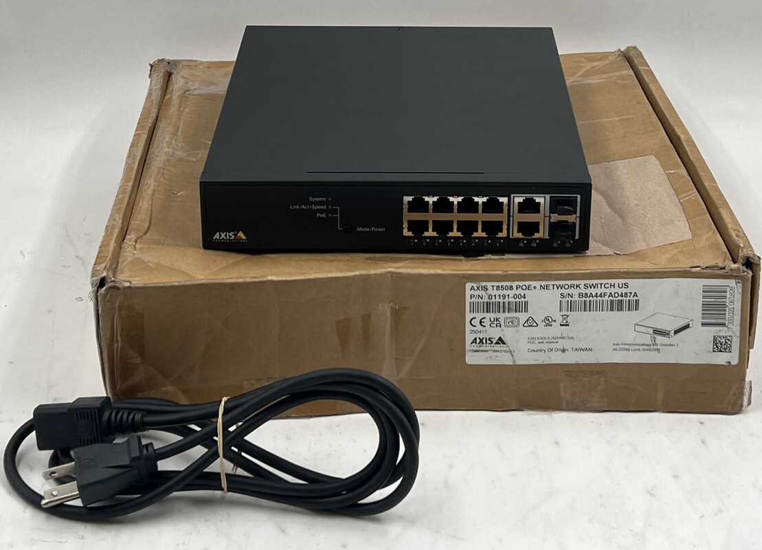 AXIS T8508 POE+ NETWORK SWITCH 01191-004