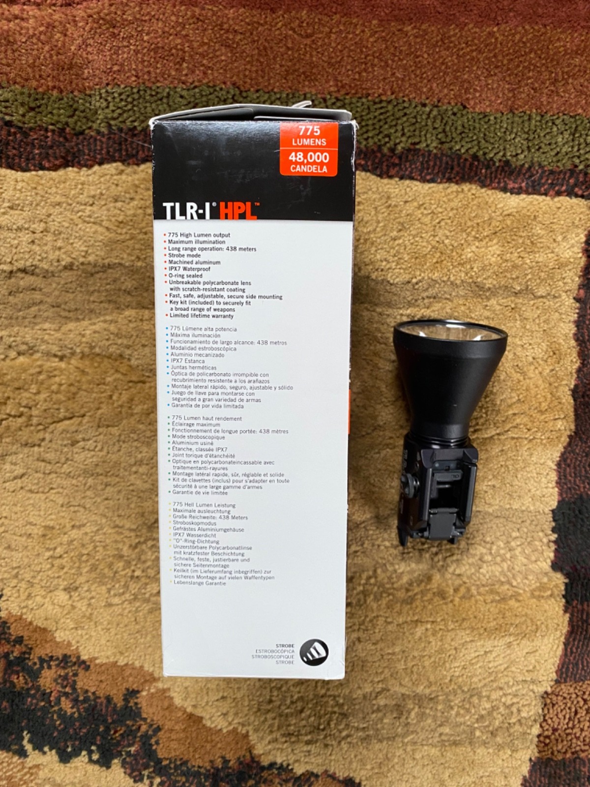 Stream light TLR-I HPL 775 lumens Great Condition Flash Light