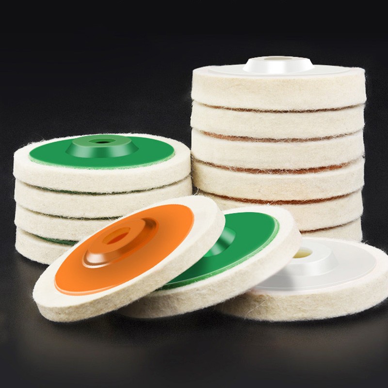 96mm Wool Buffing For Grinder Wheel Felt Polishing Disc Pad Kit Thick 8/10/12mm