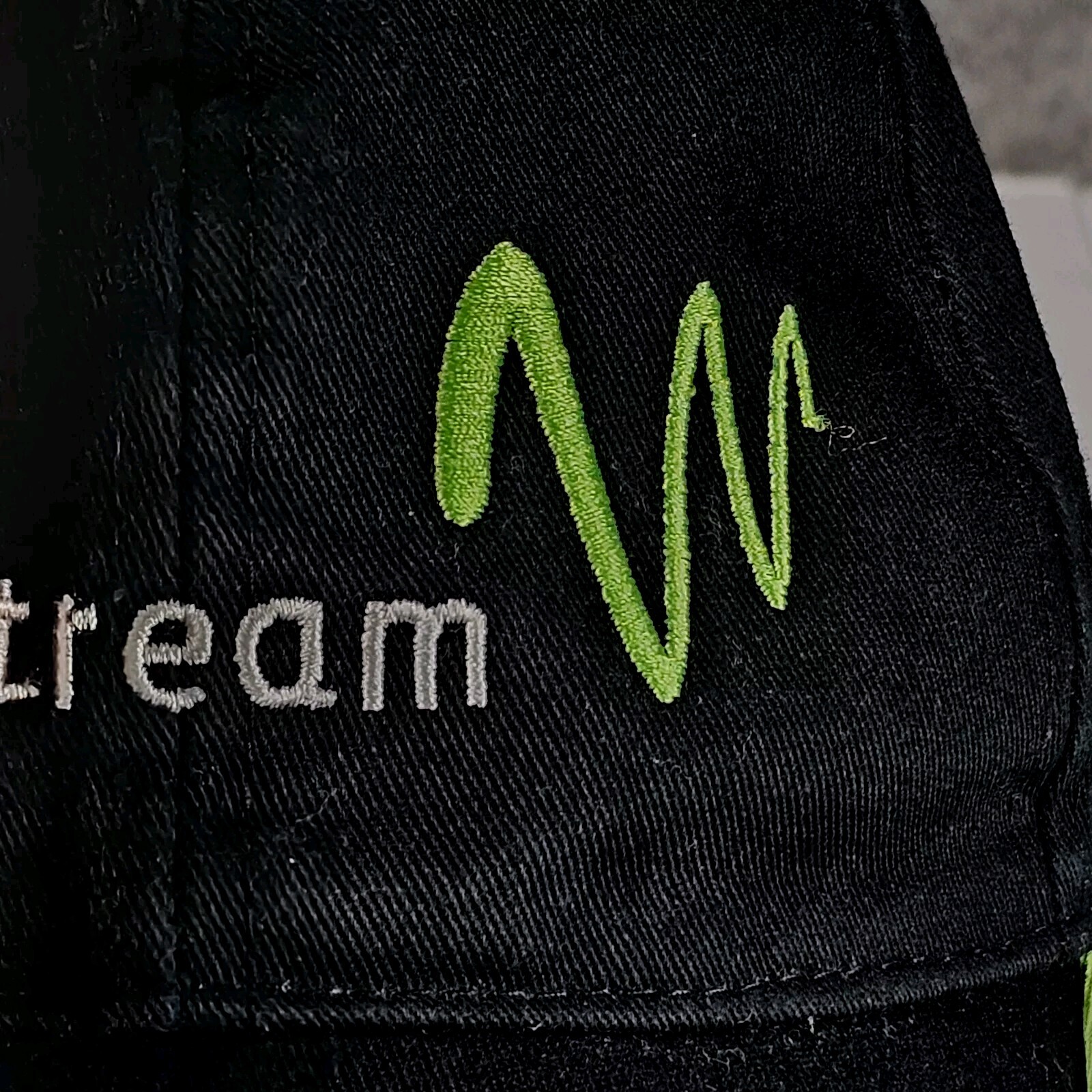 Windstream Internet Hat Cap Adult Adjustable Black Hook Loop Embroidered