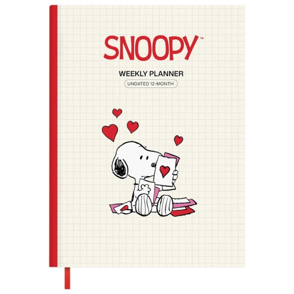 Erik Peanuts, Snoopy 15x20cm (12 Months) Undated Weekly Diary