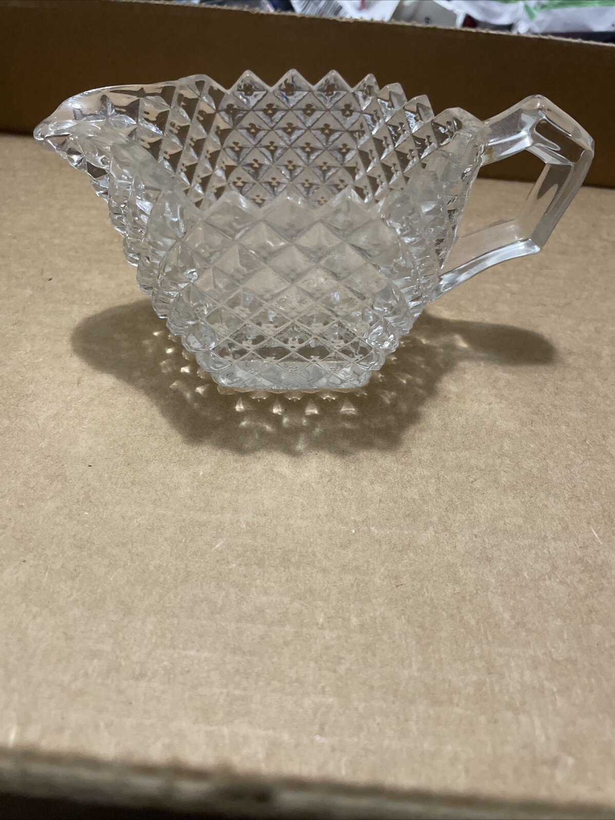 Vintage WESTMORELAND English Hobnail Dish Creamer