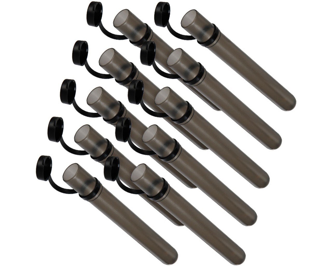 Empire 10 Round Tubes with Tethered Cap - Pack of 10 - Smoke