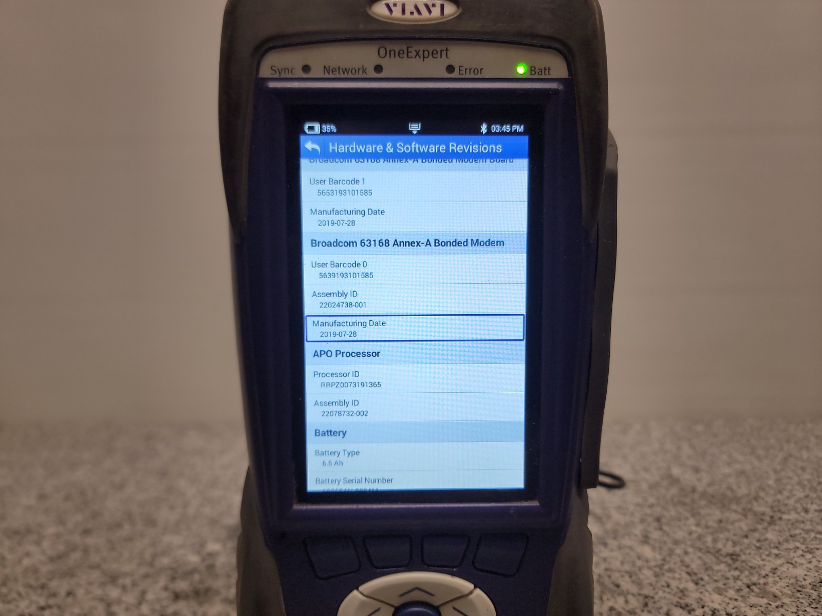 Viavi/JDSU OneExpert ONX-580P Cable Tester