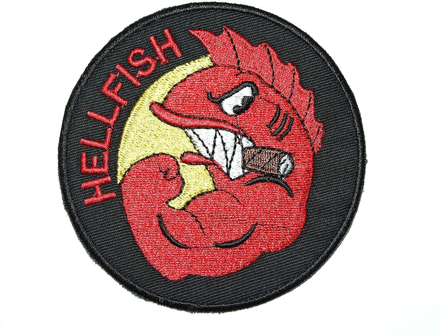 🔥3.5" The Simpsons TV Show Cartoon FIGHTING HELLFISH Iron-on Patch! Abe Simpson