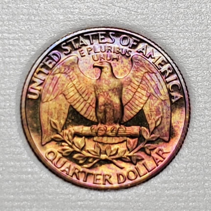 TONED 1981 S WASHINGTON QUARTER PROOF UNC #C3117