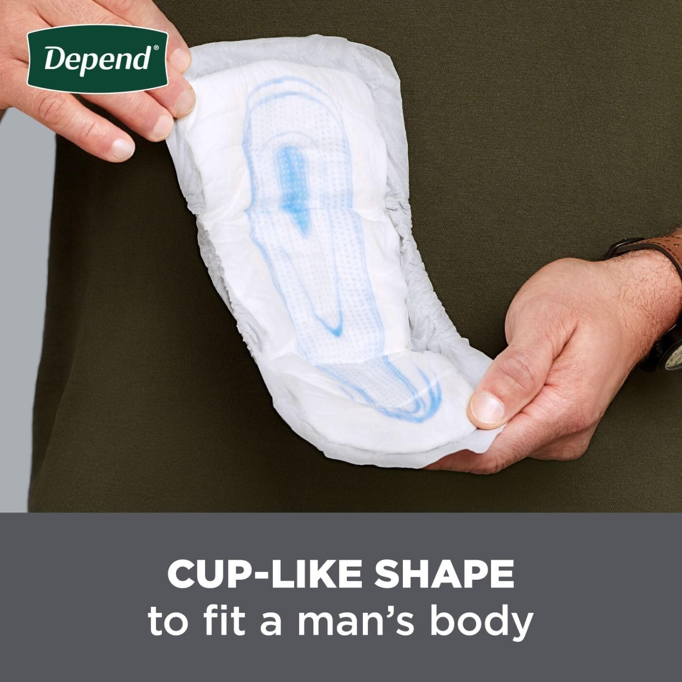 Depend Incontinence Guards/Bladder Control Pads for Men, Maximum Absorbency, 104