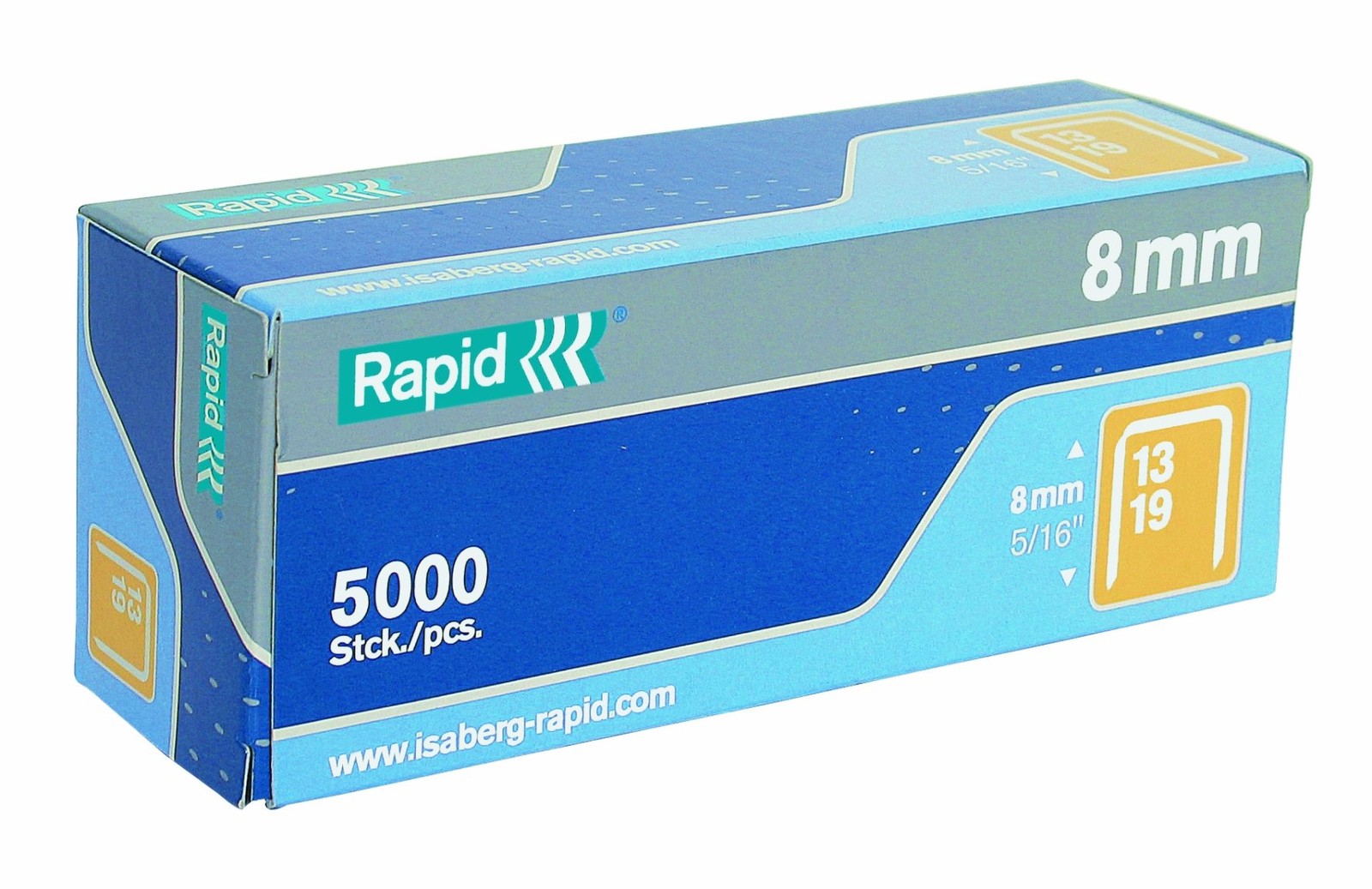 Rapid 23391500 5/16" 19 Series Fine Wire Staples R19E R23 - 5000 Box