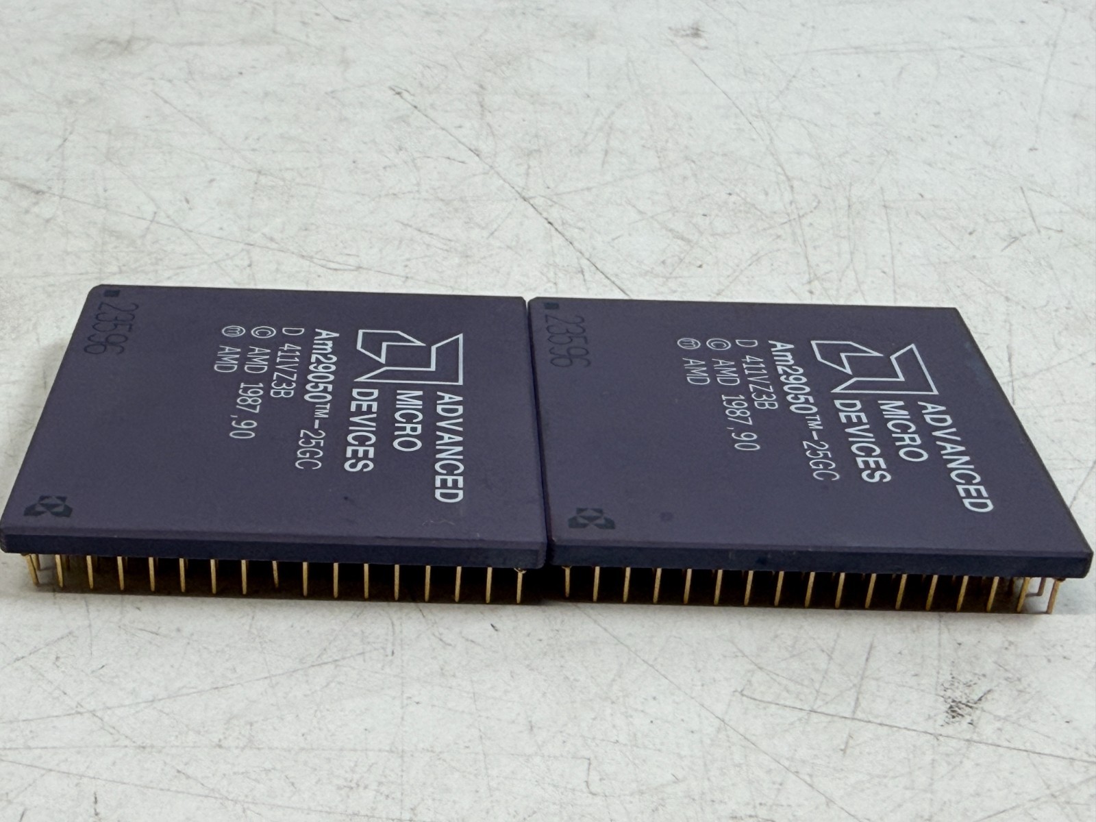 Ceramic AMD Am29050-25GC RISC microprocessor