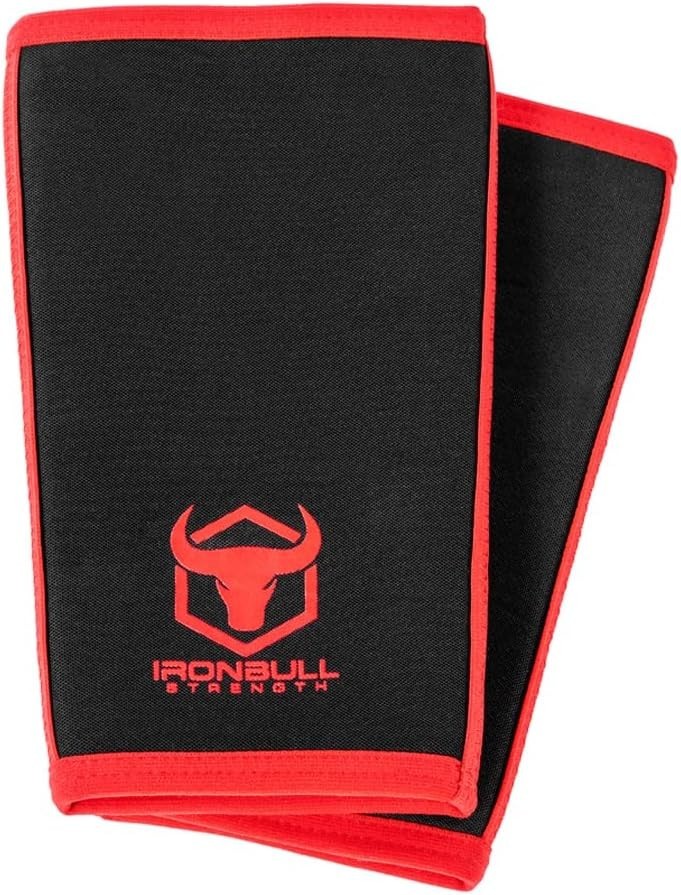 Iron Bull Strength 7mm Knee Sleeves (Pair) for Weightlifting & Powerlifting 2XL