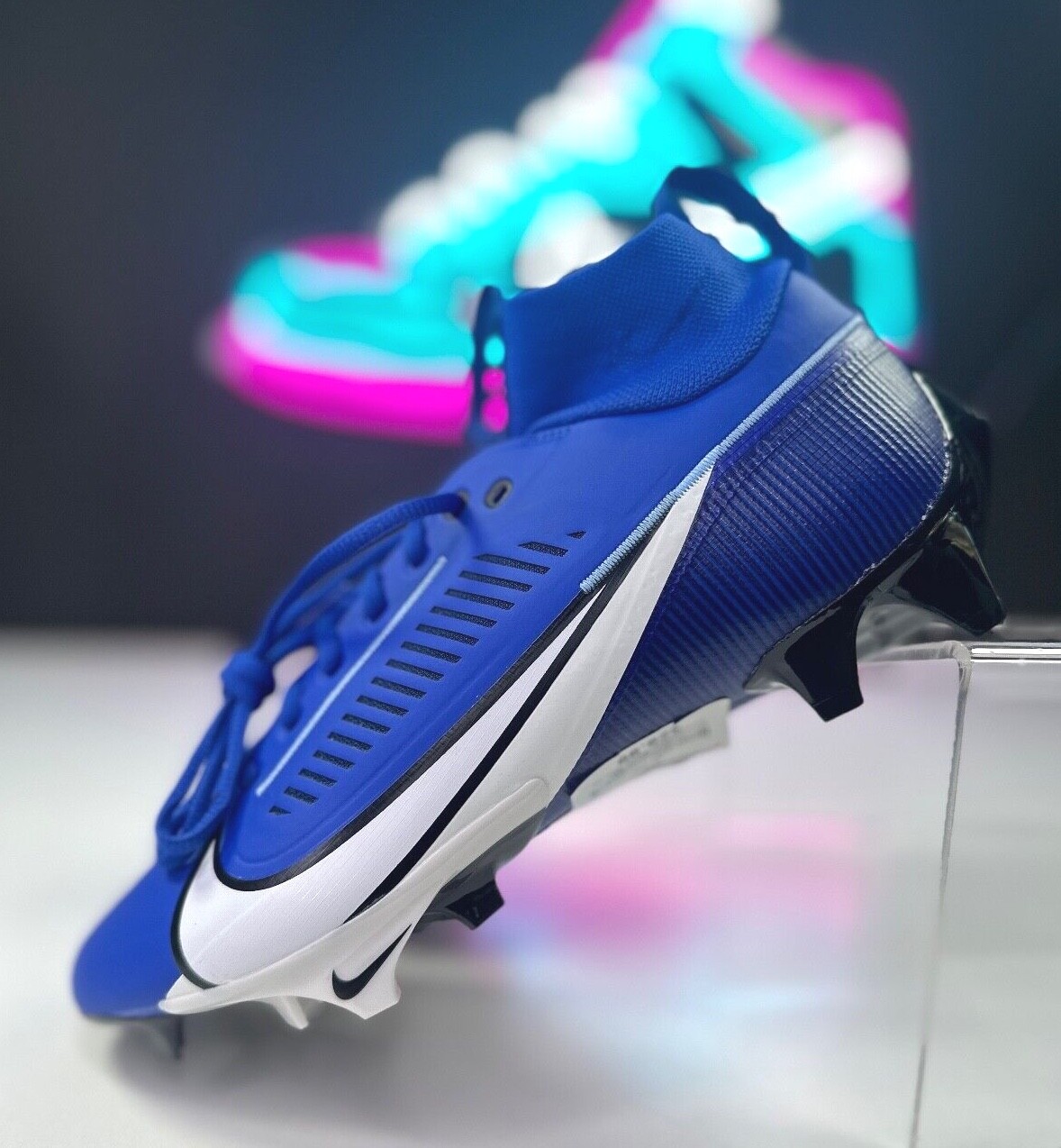 Nike Vapor Edge Pro 360 2 Football Cleats Game Royal White DA5456-414 Men's