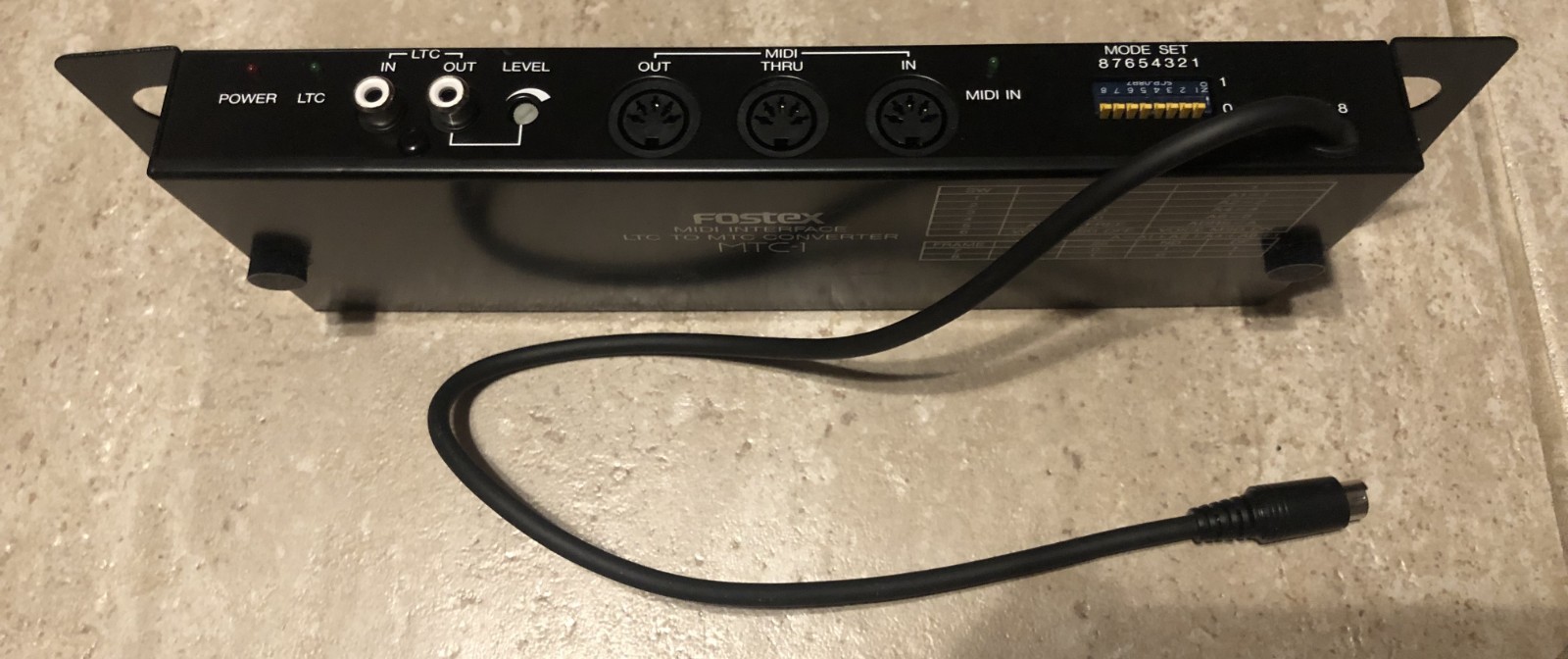 Fostex MTC-1 for Midi Interface & LTC to MTC Timecode Converter for R8 reel tape
