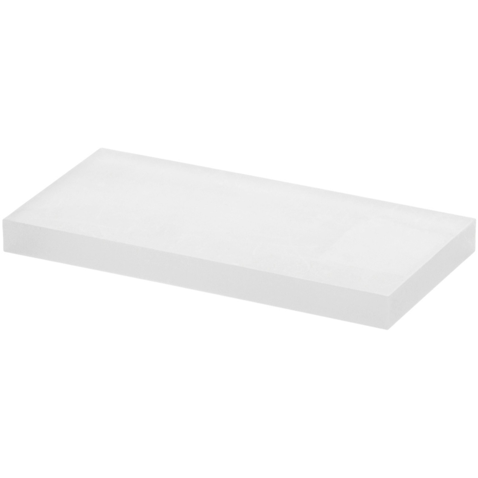 Plymor Frosted Rectangular Acrylic Display Base, 4" W x 2" D x 0.375" H