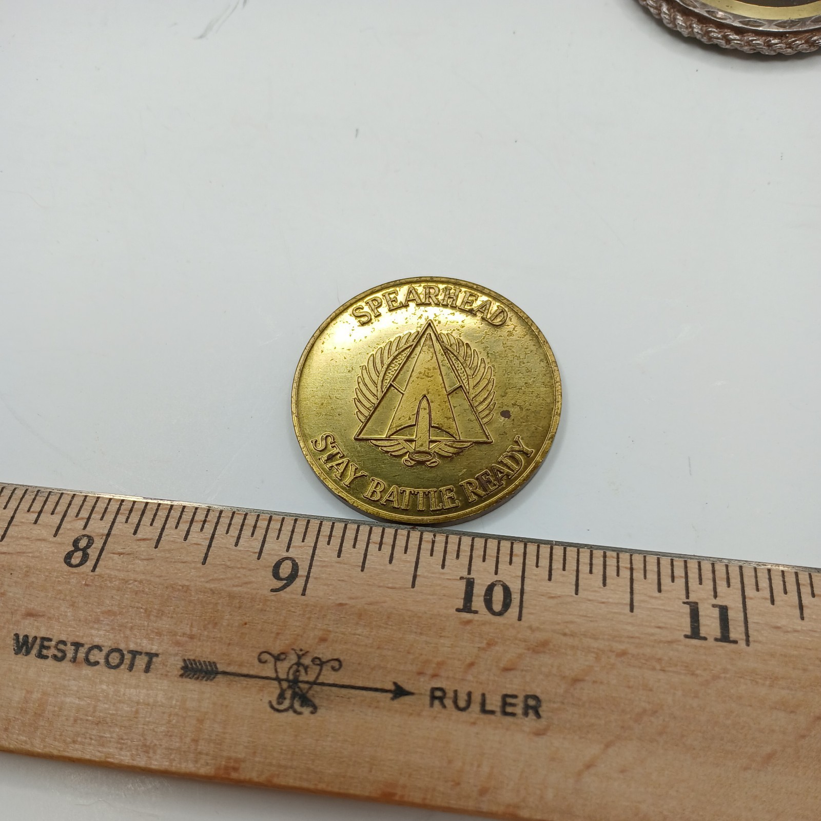 1982 3rd Armored Division “Spearhead ” Germany Gold Coin