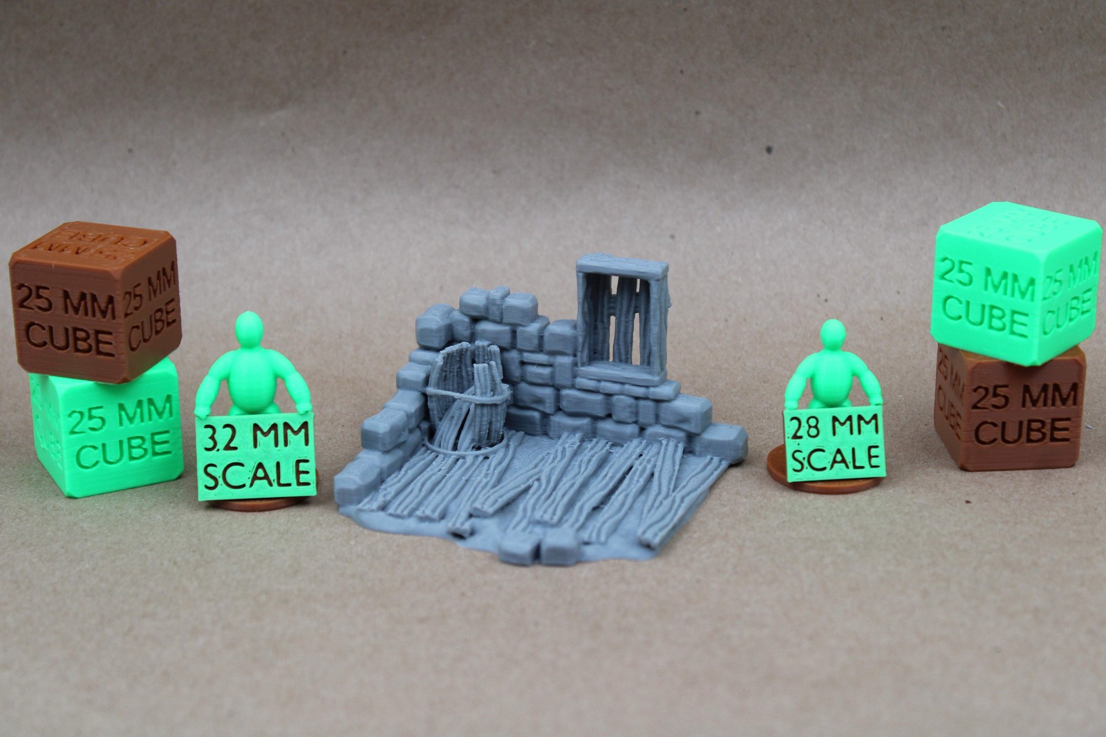 Tabletop Terrain Corner Ruin Section Barrel 28mm skirmish rpg wargame