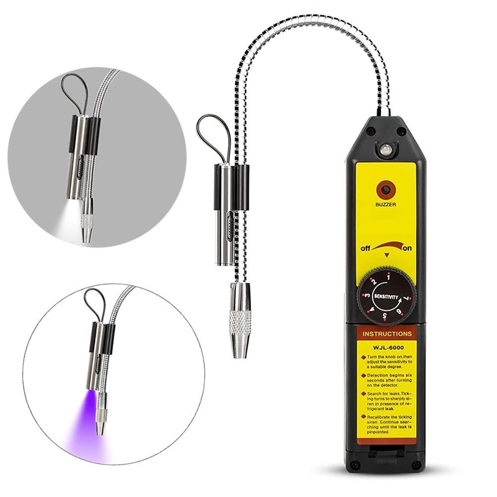 WJL-6000L Freon Leak Detector Halogen Gas Sniffer Refrigerant AC Leak Tester ...