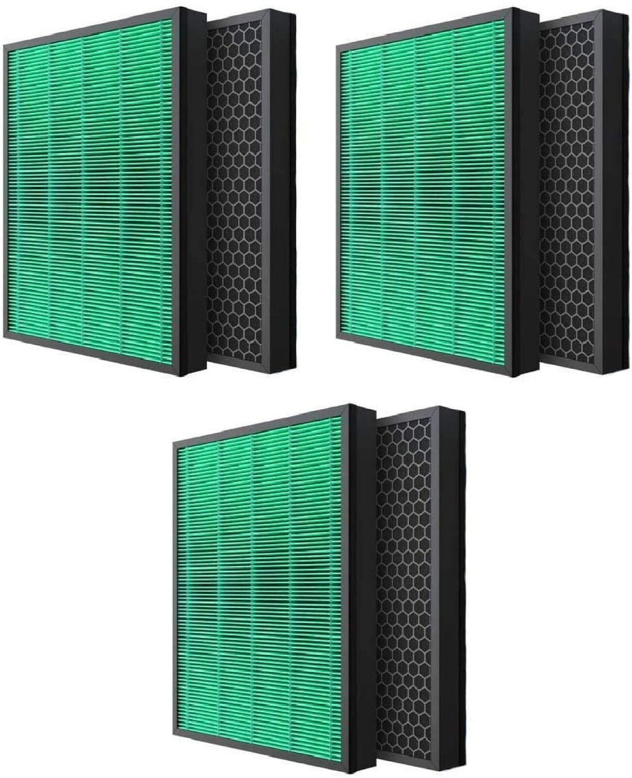 Max2 True HEPA Filter Carbon For Coway Airmega 400 400S Air Purifier 6 Filters