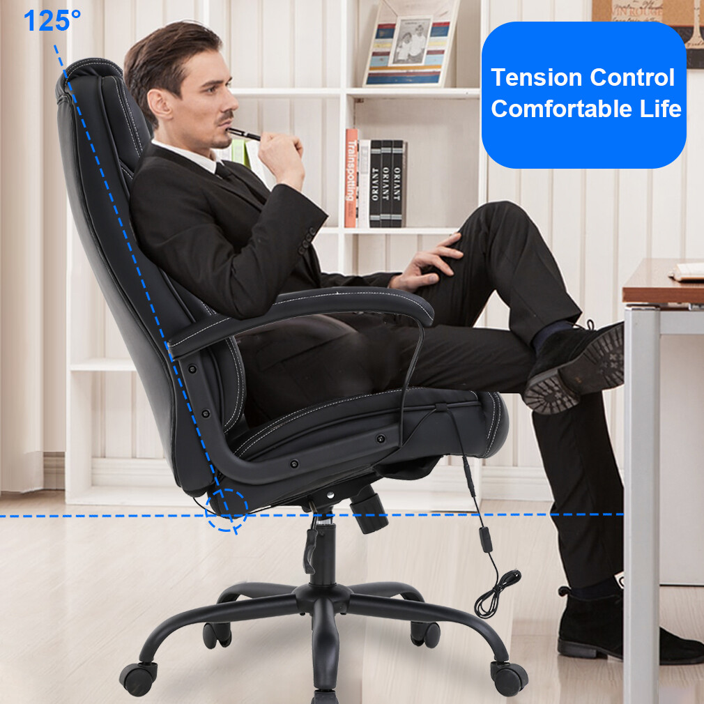 Big and Tall Office Chair 500lbs Ergonomic Lumbar Support Wide Seat High Back