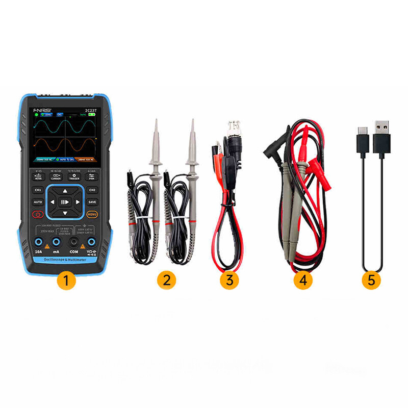 1PC For FNIRSI 2C23T Handheld Digital Oscilloscope Multimeter Signal Generator