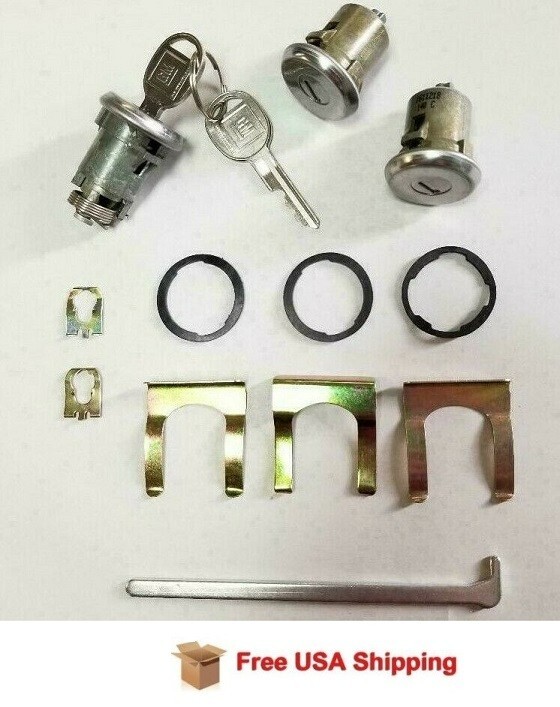 Fits 1969 Chevrolet Camaro Door & Trunk Lock set with GM Keys FREE SHIPPING