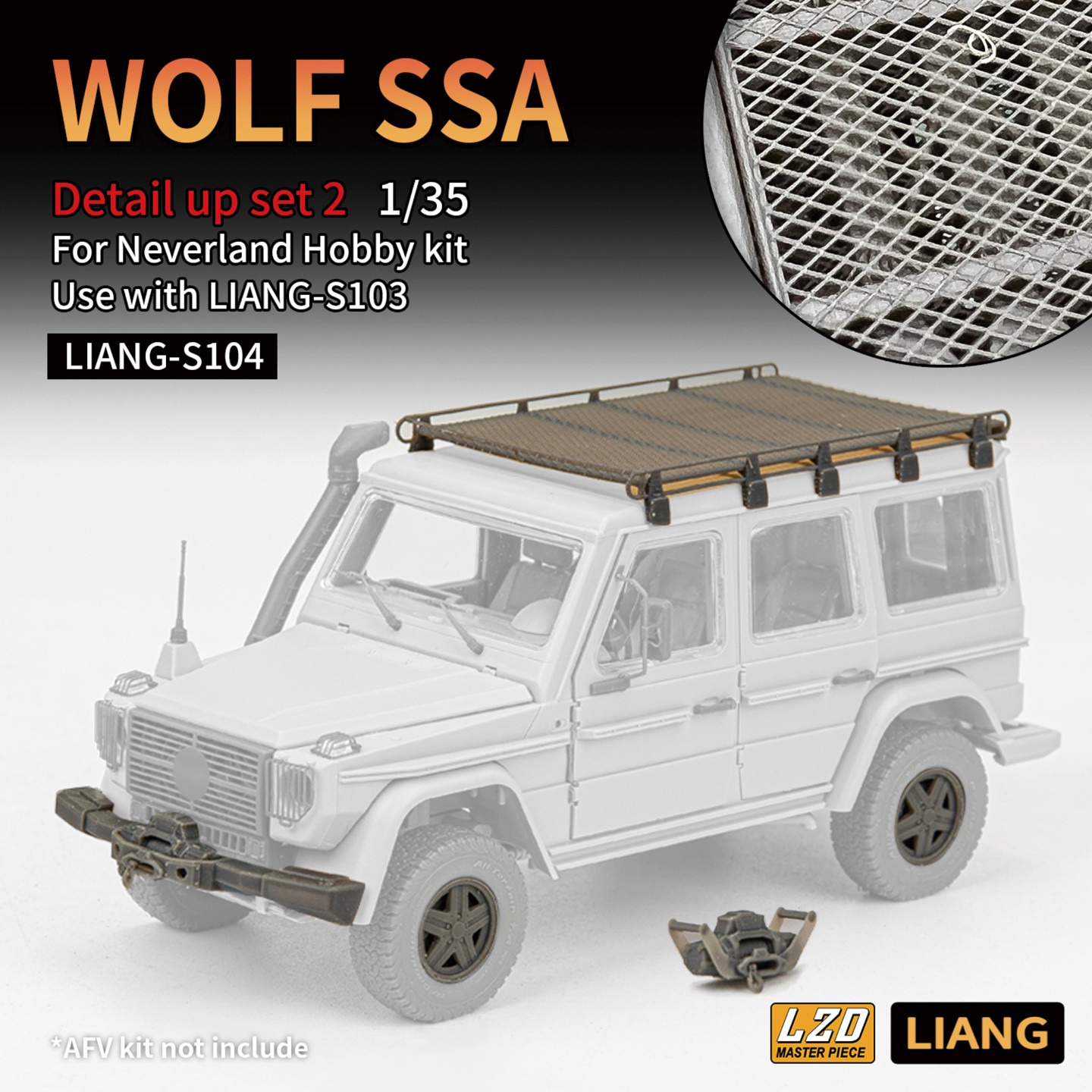 LIANG S104 1/35 Miniature Plastic 3D Print Kit Wolf SSA Detail Up Set 2-Upgrade