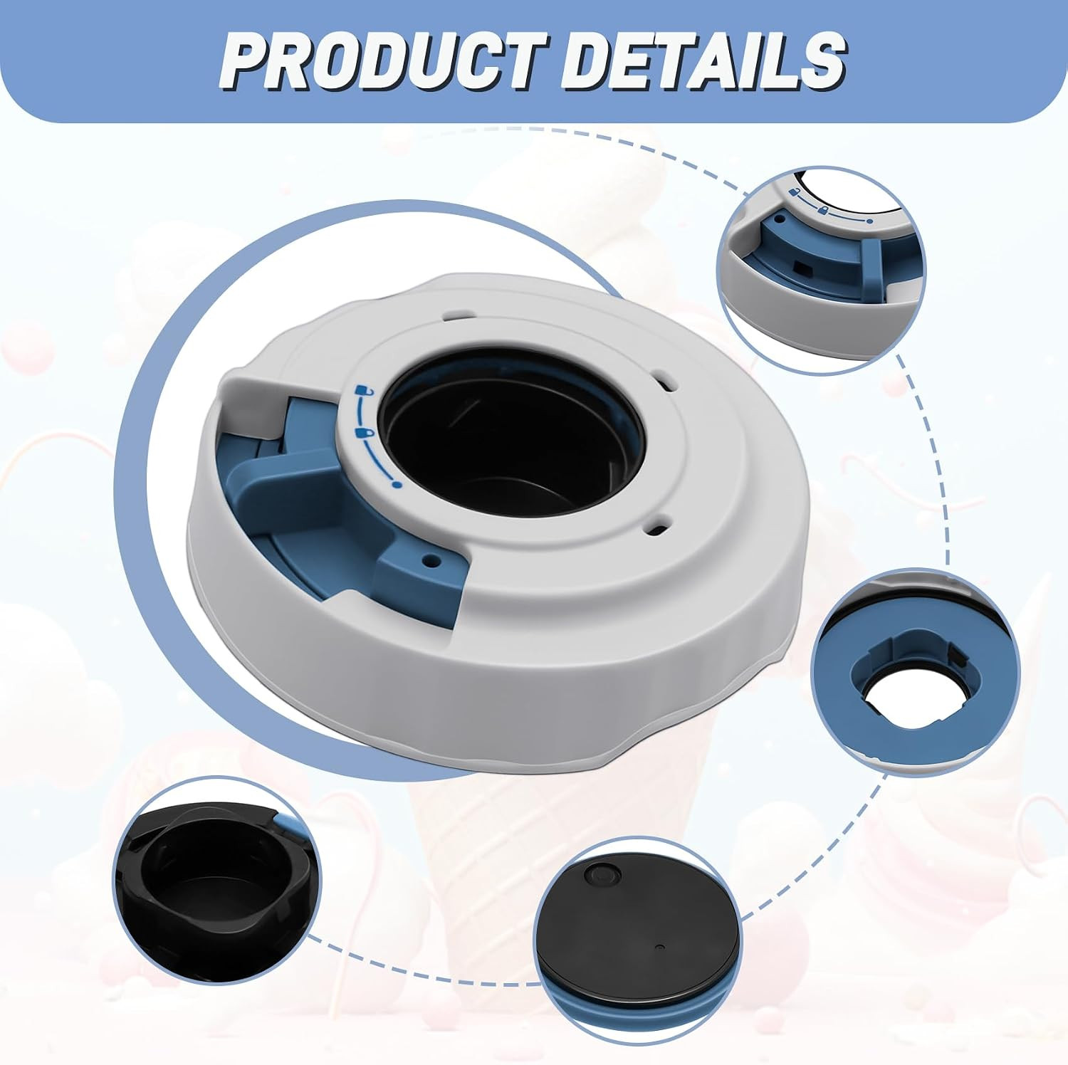 NANOBABY Dispense Lid and Press Assembly Replacement Compatible with Ninja