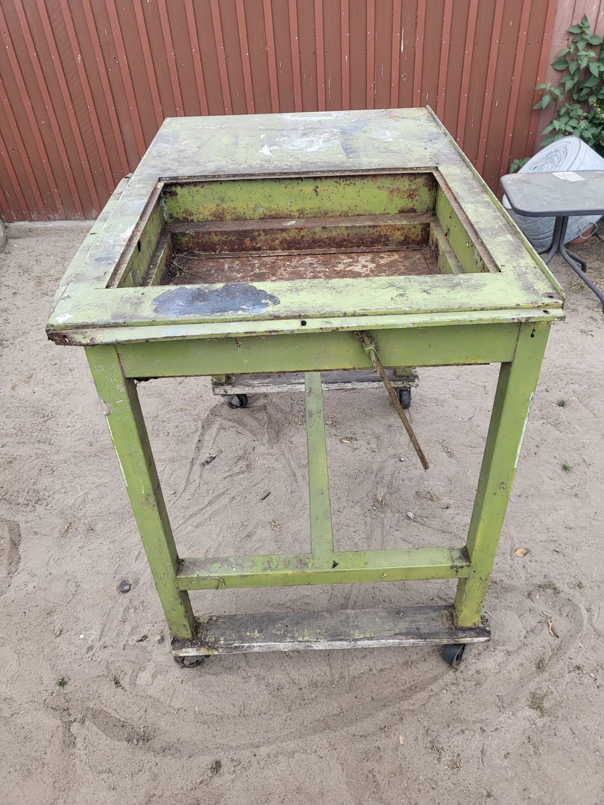 Work Table Station Tilt Top Work Area Bench Shop Garage Tools Tool On Casters