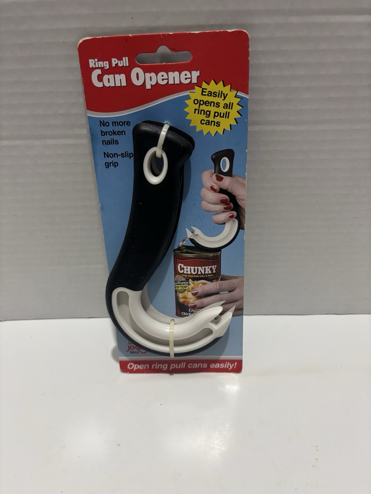 Jokari Ring Pull Can Opener - Non Slip Grip Kitchen Lid Hand Helper A-6 NWT 2007