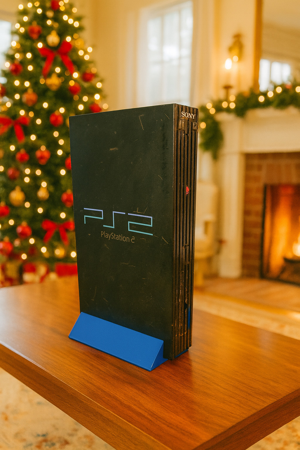 Vertical Sony PlayStation 2 Fat PS2 Stand Display Christmas Stock Stuffer Gift
