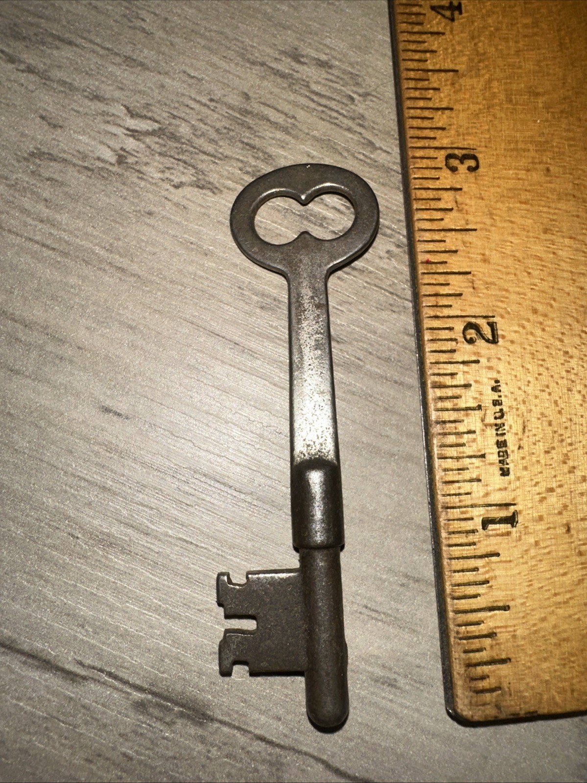 Antique Skeleton Key Solid Barrel 3 inch Approximately. Legit Antique