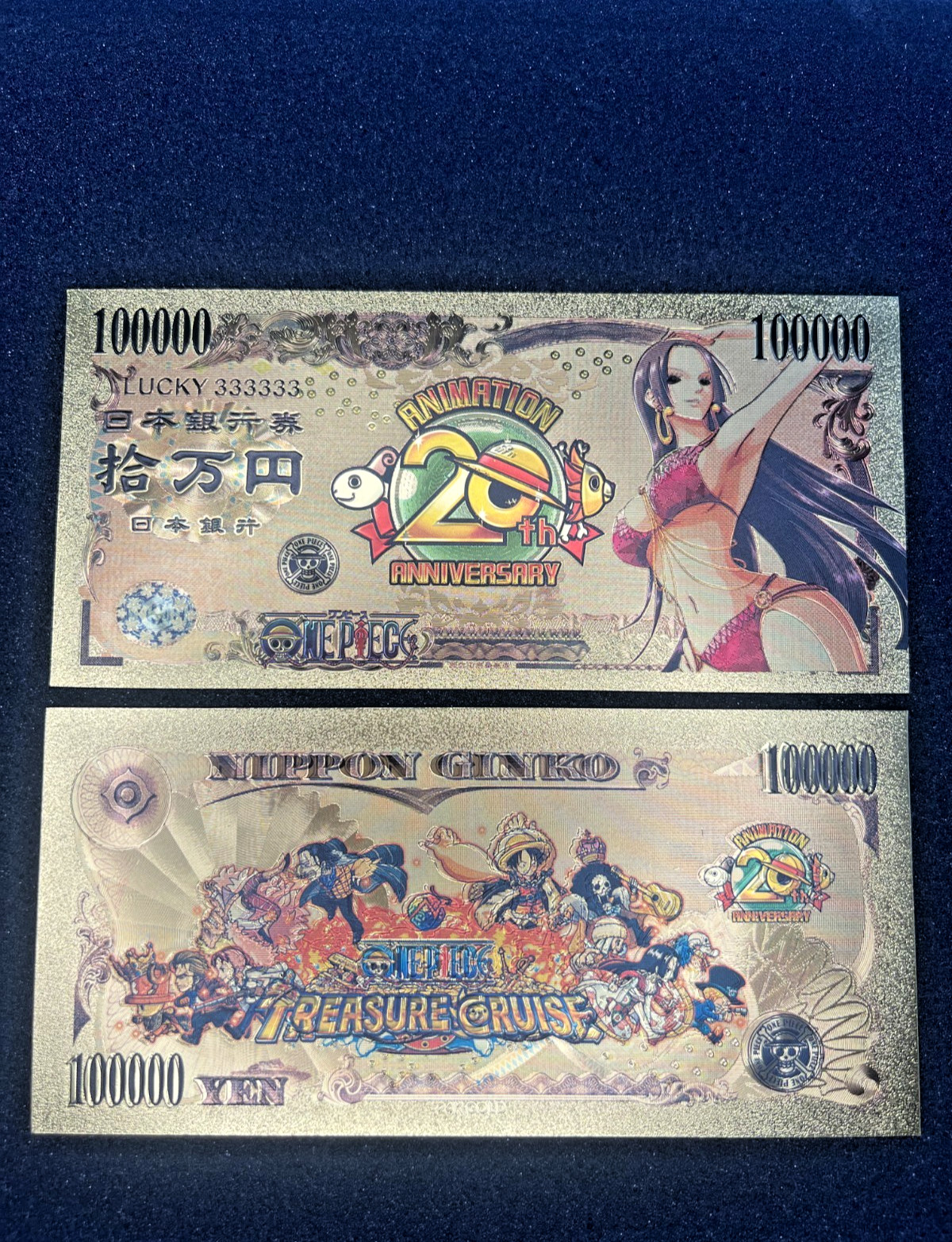 Nico Robin - 24k Gold Foil Banknote - One Piece Anime