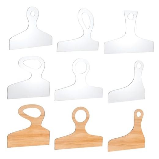 INUNLY 6 Pcs Charcuterie Board Templates for Acrylic Router Template
