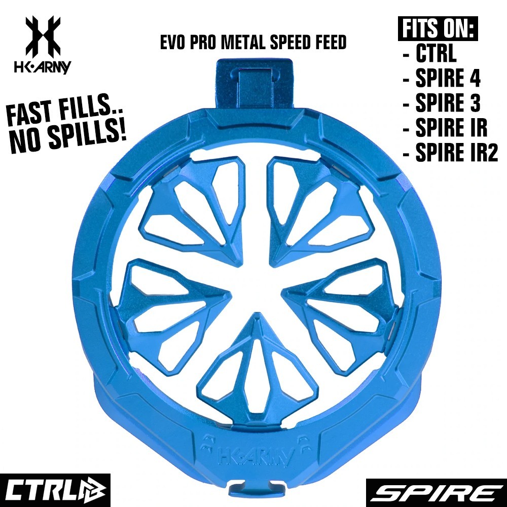 HK Army Evo Pro Metal Speed Feed Paintball Loader Accessory - Blue