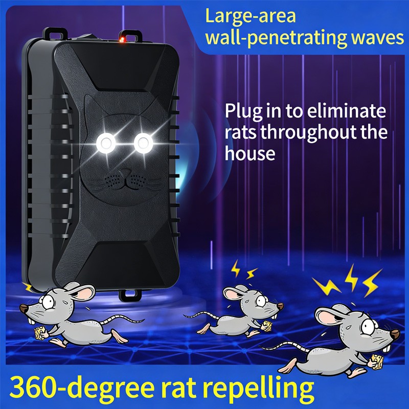 2 Pack Ultrasonic Rodent Repellent for Car Engines Under Hood Animal Repeller