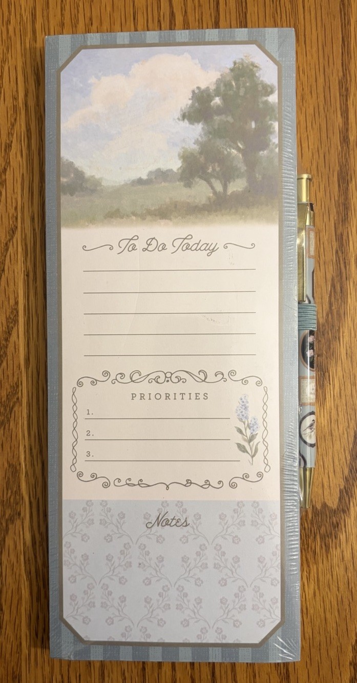 Clementine Paper Inc Magnetic Lined Notepad W/Pen To Do Today Recycled Paper NEW