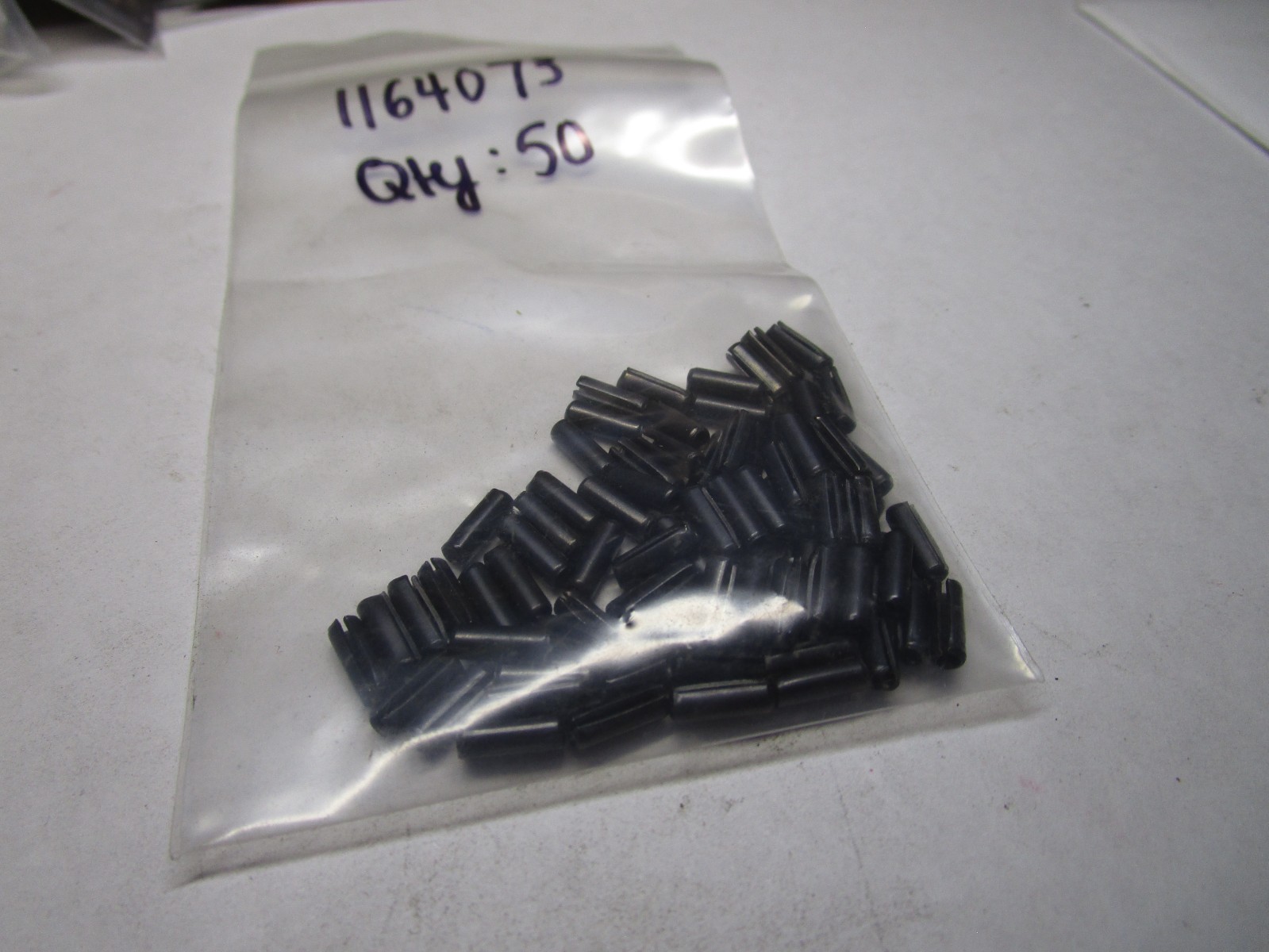 1/8" x 3/8" Plain Finish Steel Slotted Spring Pin QTY 50