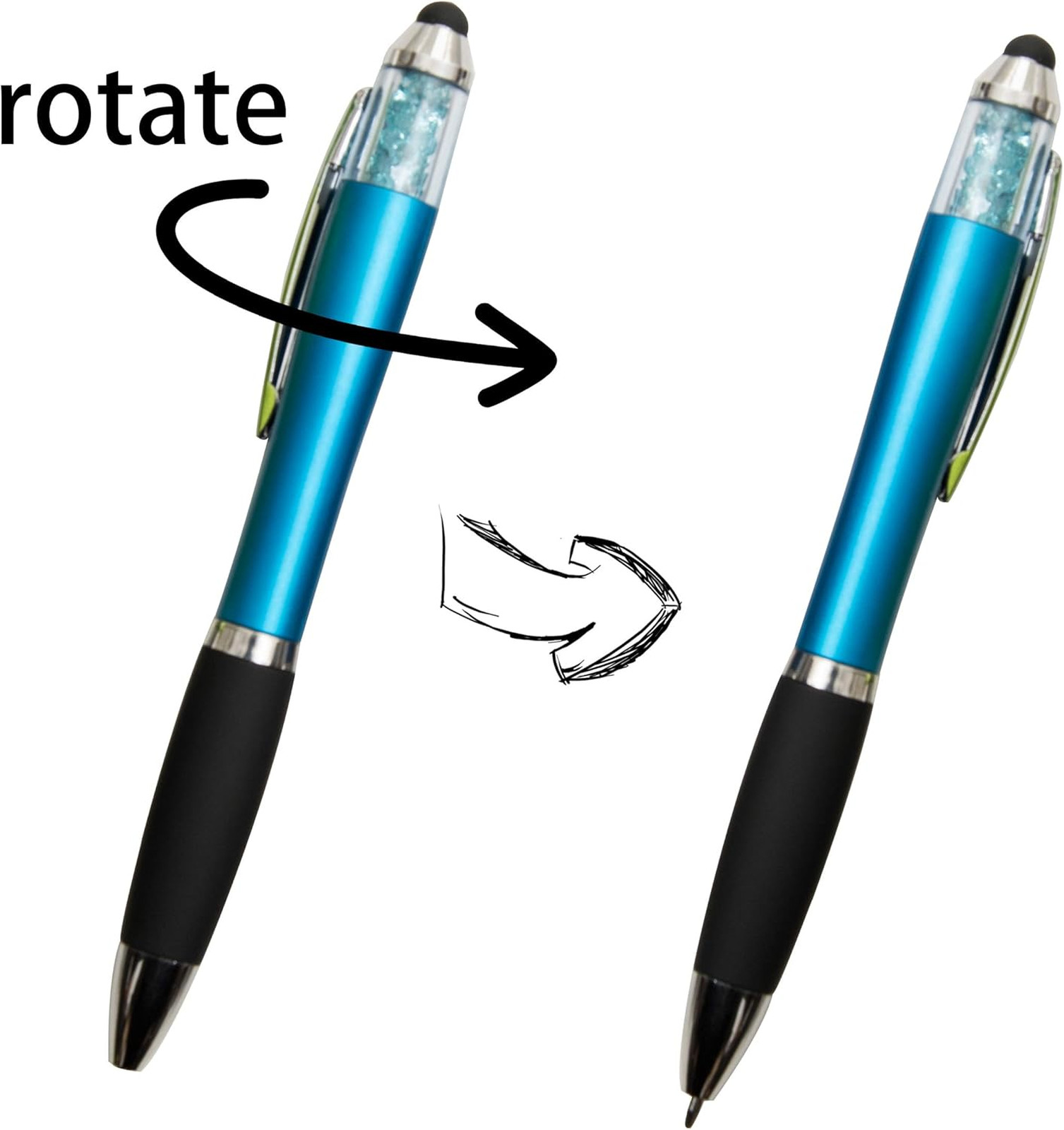 Touch Screen Stylus Pen Set for iPad and Tablets, Medium Point Black Ink
