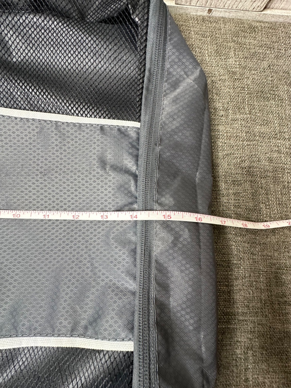 Binlon Luggage Packing Cube Set With Mesh Panel Grey 3 Pc