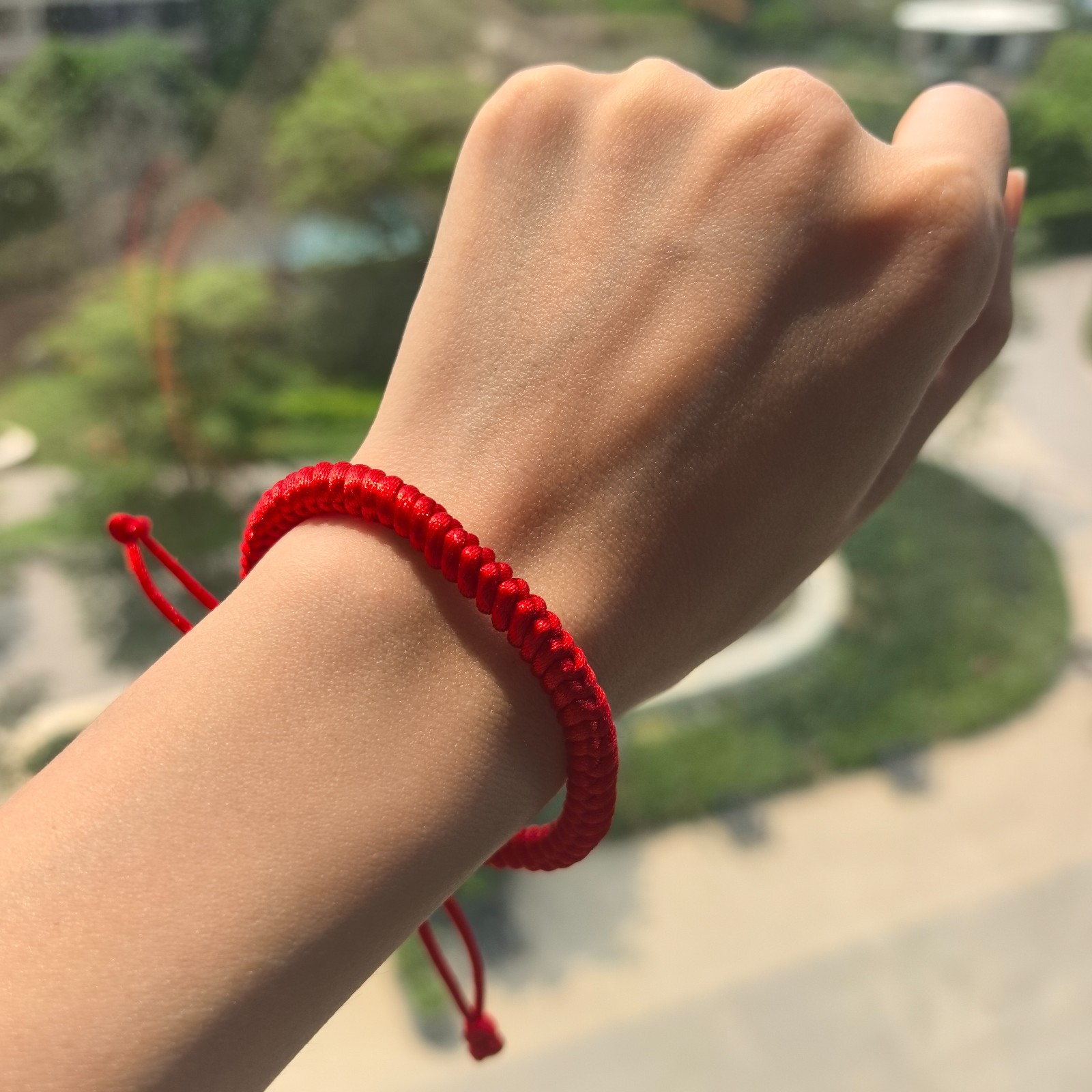 Pulsera Roja Evil Eye Protection Good Luck Adjustable Handmade Unisex Bracelet