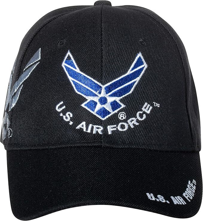 BLACK Officially Licensed United States Air Force Embroidered Baseball Cap X1