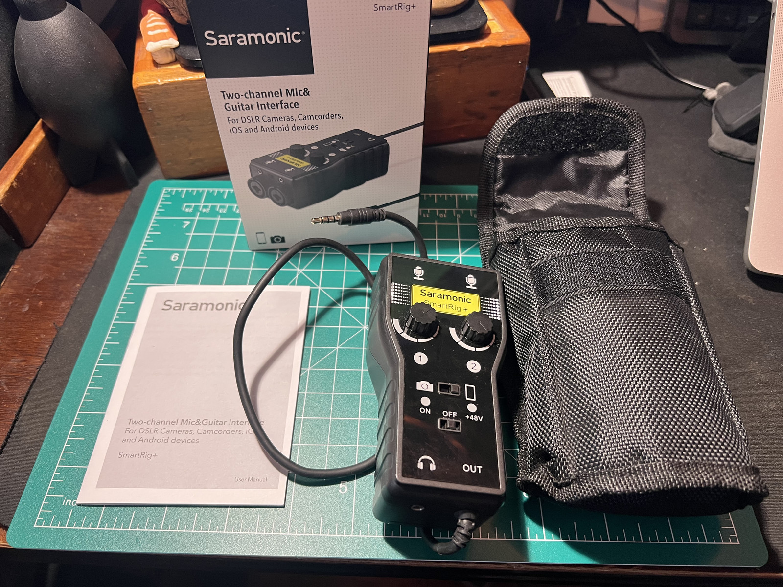 SARAMONIC SmartRig + 2-Ch XLR Microphone & 2 6.35 inputs, single 3.5mm output