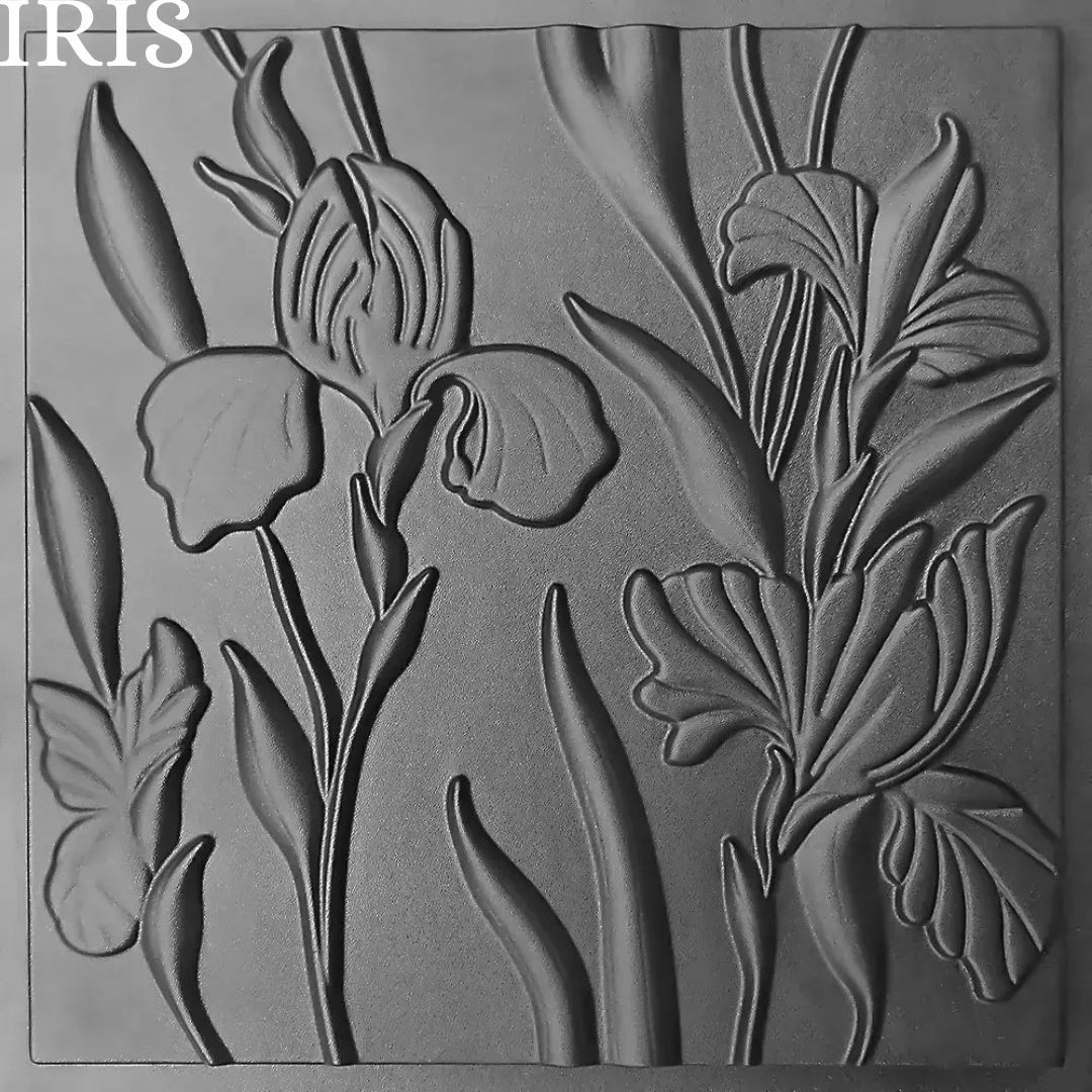 Mold For 3D Panel IRIS Molds Plaster Wall Art Decor ABS Plastic Form