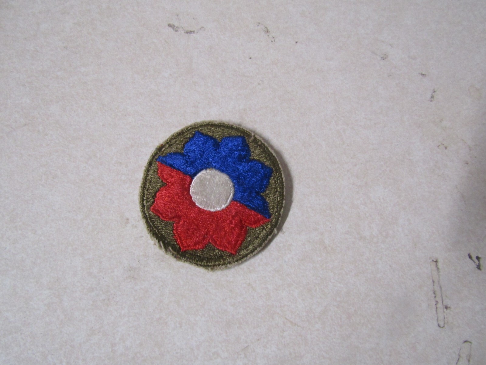 MILITARY PATCH OLD ORIGINAL WW2 ERA US ARMY 9TH INFANTRY DIVISION