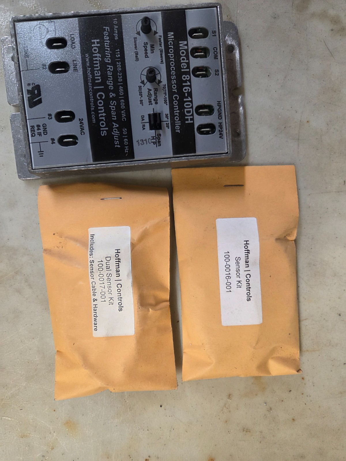 Hoffman 816-10DH Microprocessor Controller w/ Sensor Kits 702-0190-199