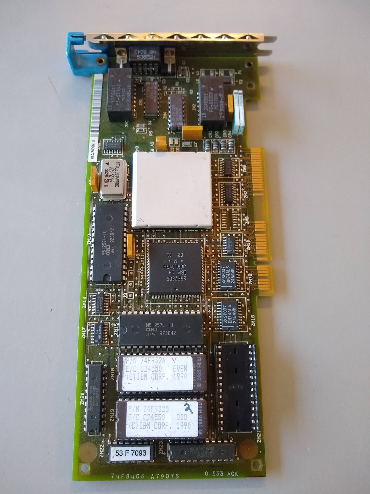 IBM 53F7748 MCA 16/4 /A Token Ring Adapter Eprom Even: 74F9326 Odd: 74F9325