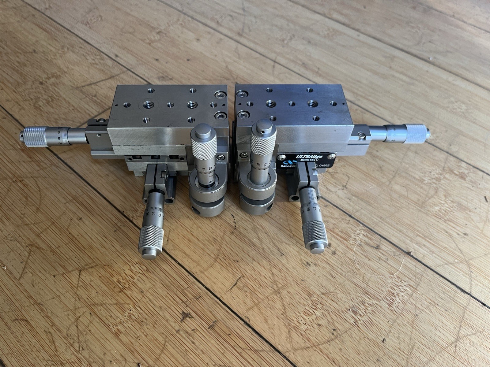 One Pair of Newport 561D XYZ  Stages  with 13mm Micrometers