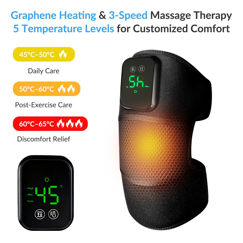 Wireless Electric Knee Massager for Joint Stiffness Fatigue Relief Home Use