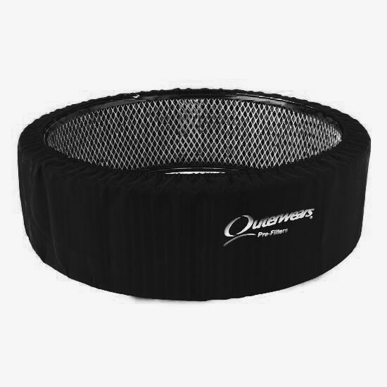 Outerwears 14 Inch x 4 Inch Tall Air Cleaner Pre-Filter - Black