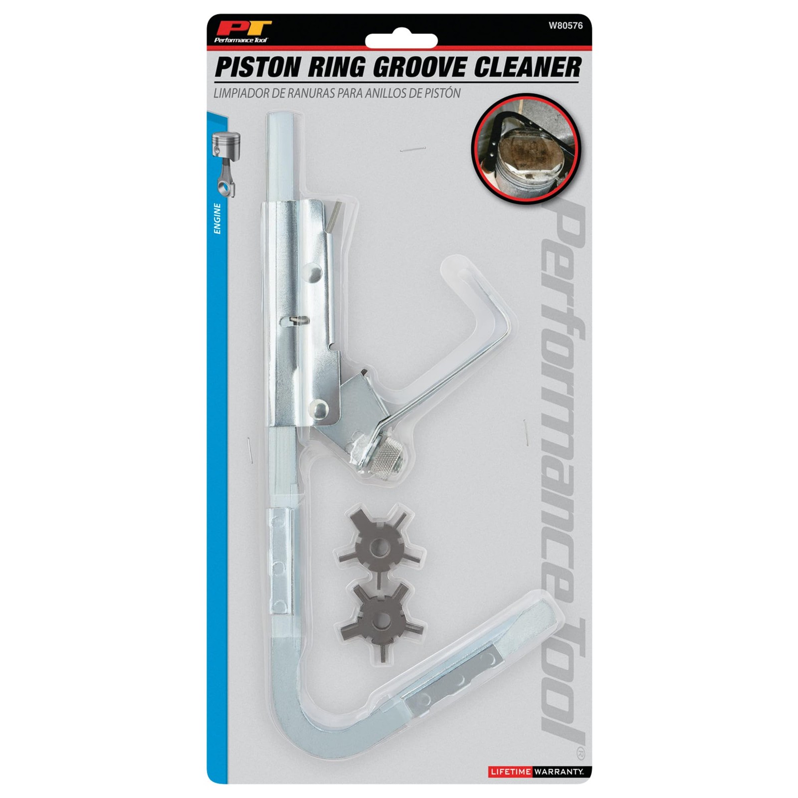 Performance Tool W80576 Piston Ring Carbon and Groove Cleaner