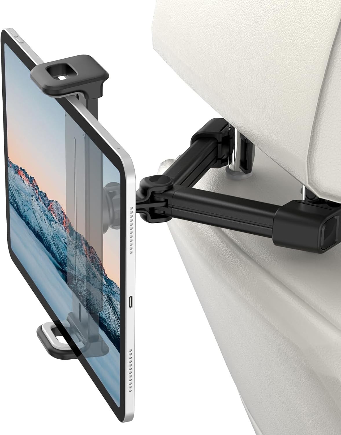Car Headrest Tablet Holder -[360 Degree Rotating] for iPad Pro Air Mini iPhone